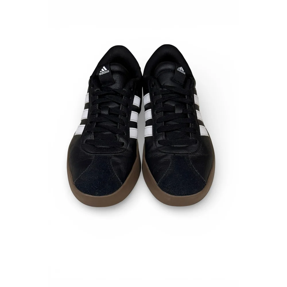 Adidas Men's VL Court 3.0 Core Black/Cloud White/Gum Sz 7 - Picture 6 of 9